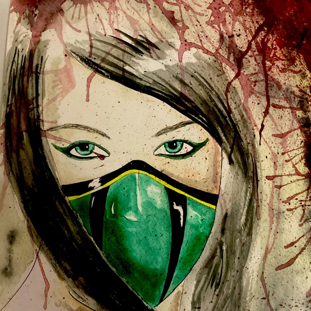 Mortal Kombat Jade Drawing 8x10